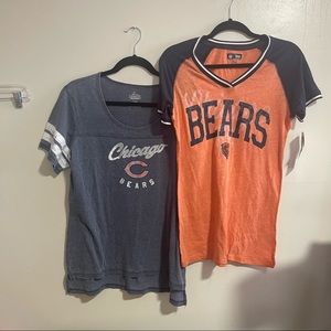 ($66 Value) 2 Chicago Bears Womens New Tshirt for Women Size L